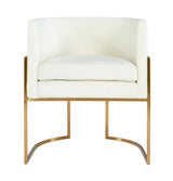 Giselle Velvet Dining Chair with Gold Base by Inspire Me! Home Decor by TOV Furniture at Eve Furniture