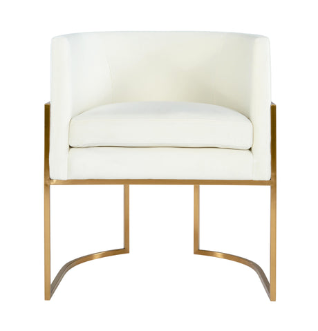 Giselle Velvet Dining Chair with Gold Base by Inspire Me! Home Decor by TOV Furniture at Eve Furniture