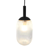 Giza Pendant Lamp - Black and Clear by Ashcroft Imports at Eve Furniture