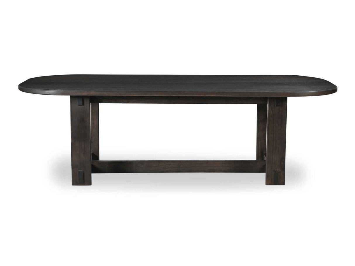 Glenn Dark Brown Oval Dining Table by Moe's Home at Eve Furniture