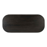 Glenn Dark Brown Oval Dining Table by Moe's Home at Eve Furniture