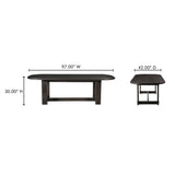 Glenn Dark Brown Oval Dining Table by Moe's Home at Eve Furniture
