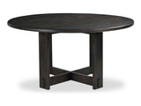 Glenn Dark Brown Round Dining Table