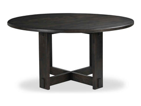 Glenn Dark Brown Round Dining Table