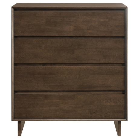 Glenwood 4-drawer Chest of Drawers Warm Brown by Coaster at Eve Furniture