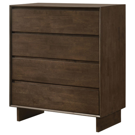 Glenwood 4-drawer Chest of Drawers Warm Brown by Coaster at Eve Furniture