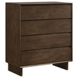Glenwood 4-drawer Chest of Drawers Warm Brown by Coaster at Eve Furniture