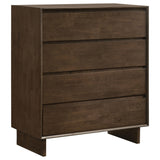 Glenwood 4-drawer Chest of Drawers Warm Brown by Coaster at Eve Furniture