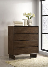 Glenwood 4-drawer Chest of Drawers Warm Brown by Coaster at Eve Furniture