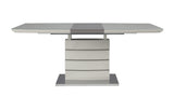 Glissand Chrome Metal/Gray Dining Set by Homelegance at Eve Furniture