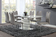 Glissand Chrome Metal/Gray Dining Set by Homelegance at Eve Furniture