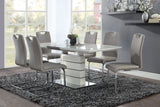 Glissand Chrome Metal/Gray Dining Set by Homelegance at Eve Furniture