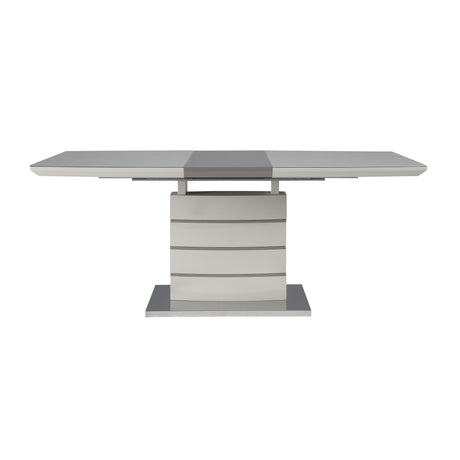 Glissand Chrome Metal/Gray Dining Table by Homelegance at Eve Furniture
