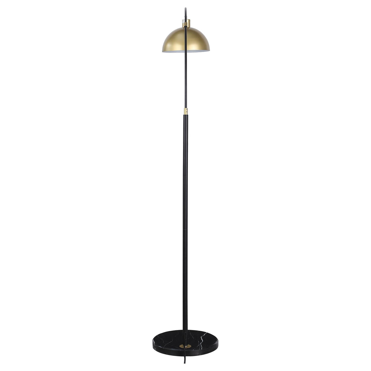 Gloria Black 74-inch Arched Dome Shade Metal Floor Lamp by Coaster at Eve Furniture
