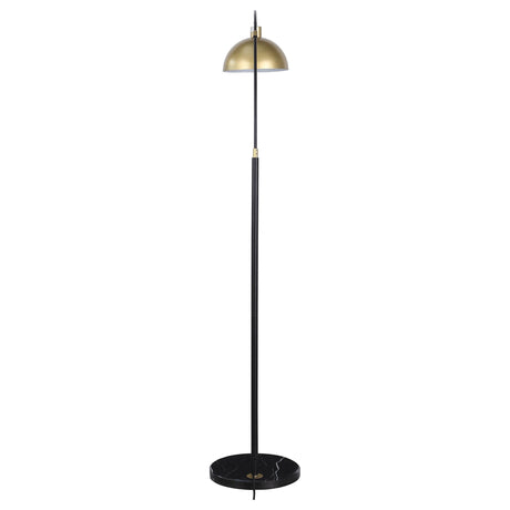 Gloria Black 74-inch Arched Dome Shade Metal Floor Lamp by Coaster at Eve Furniture