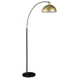 Gloria Black 74-inch Arched Dome Shade Metal Floor Lamp by Coaster at Eve Furniture