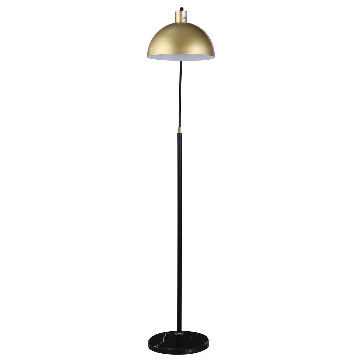 Gloria Black 74-inch Arched Dome Shade Metal Floor Lamp by Coaster at Eve Furniture