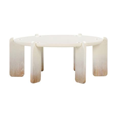 Gloria Cream Oak Coffee Table by TOV Furniture at Eve Furniture