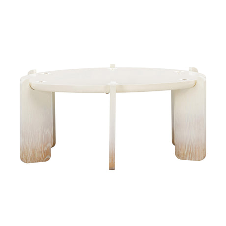 Gloria Cream Oak Coffee Table by TOV Furniture at Eve Furniture