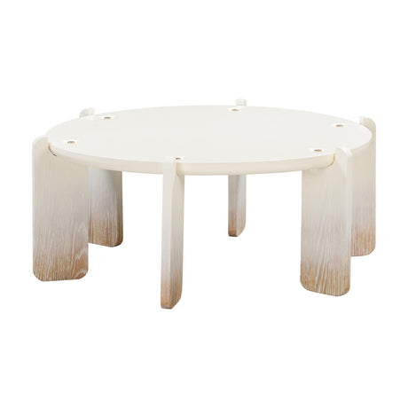 Gloria Cream Oak Coffee Table by TOV Furniture at Eve Furniture