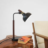 GlowLite Black Table Lamp with Cone Shade by Ashcroft Imports at Eve Furniture