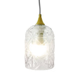 Glowline Pendant Lamp - Gold and Clear by Ashcroft Imports at Eve Furniture