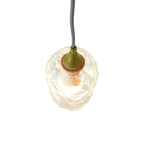 Glowline Pendant Lamp - Gold and Clear by Ashcroft Imports at Eve Furniture