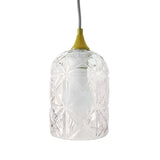 Glowline Pendant Lamp - Gold and Clear by Ashcroft Imports at Eve Furniture