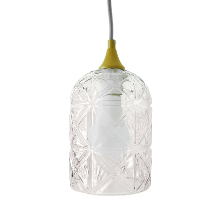 Glowline Pendant Lamp - Gold and Clear by Ashcroft Imports at Eve Furniture