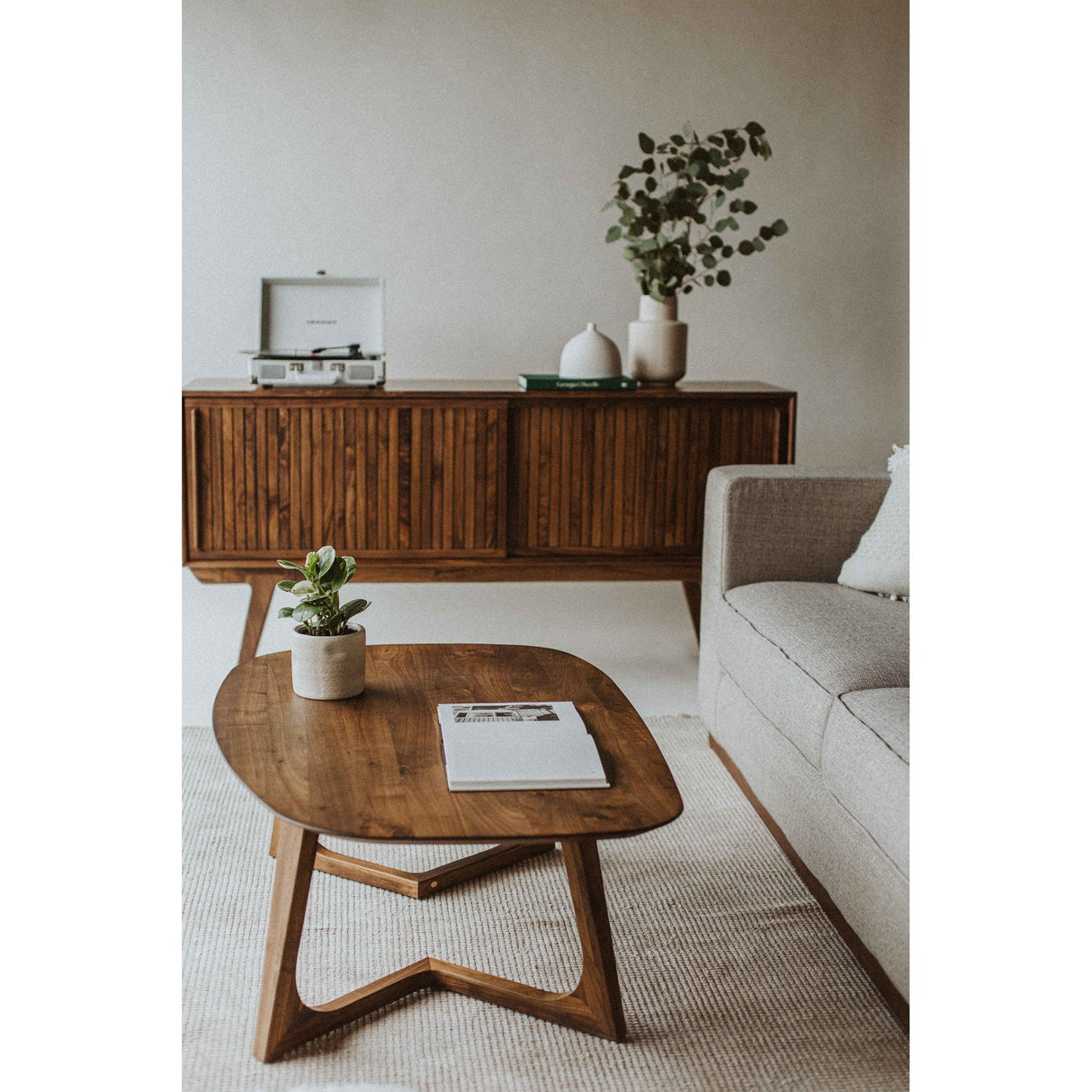Godenza Brown Small Coffee Table by Moe's Home at Eve Furniture