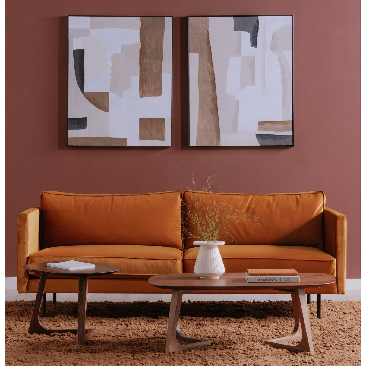 Godenza Brown Small Coffee Table by Moe's Home at Eve Furniture
