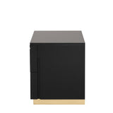 Goldsberg Black/Gold Nightstand by Furniture of America at Eve Furniture