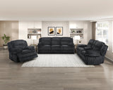 Goodland Black Double Reclining Sofa by Homelegance at Eve Furniture