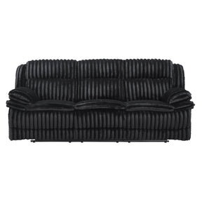 Goodland Black Double Reclining Sofa by Homelegance at Eve Furniture