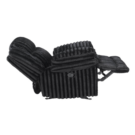 Goodland Black Glider Reclining Chair by Homelegance at Eve Furniture