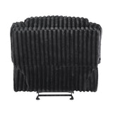 Goodland Black Glider Reclining Chair by Homelegance at Eve Furniture