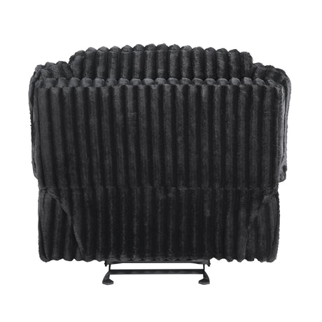 Goodland Black Glider Reclining Chair by Homelegance at Eve Furniture