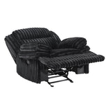 Goodland Black Glider Reclining Chair by Homelegance at Eve Furniture