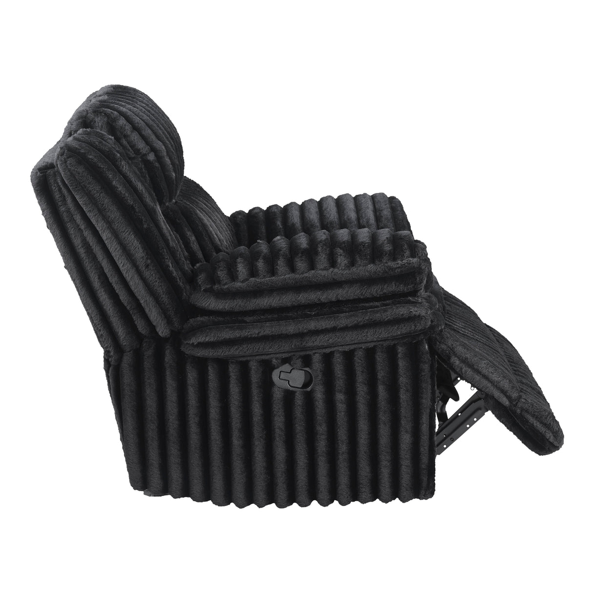 Goodland Black Glider Reclining Chair by Homelegance at Eve Furniture