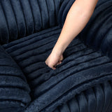 Goodland Blue Double Reclining Sofa by Homelegance at Eve Furniture