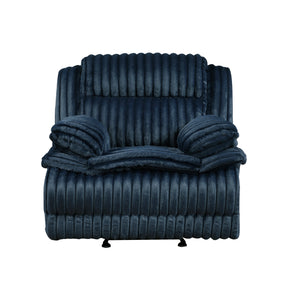 Goodland Blue Glider Reclining Chair by Homelegance at Eve Furniture