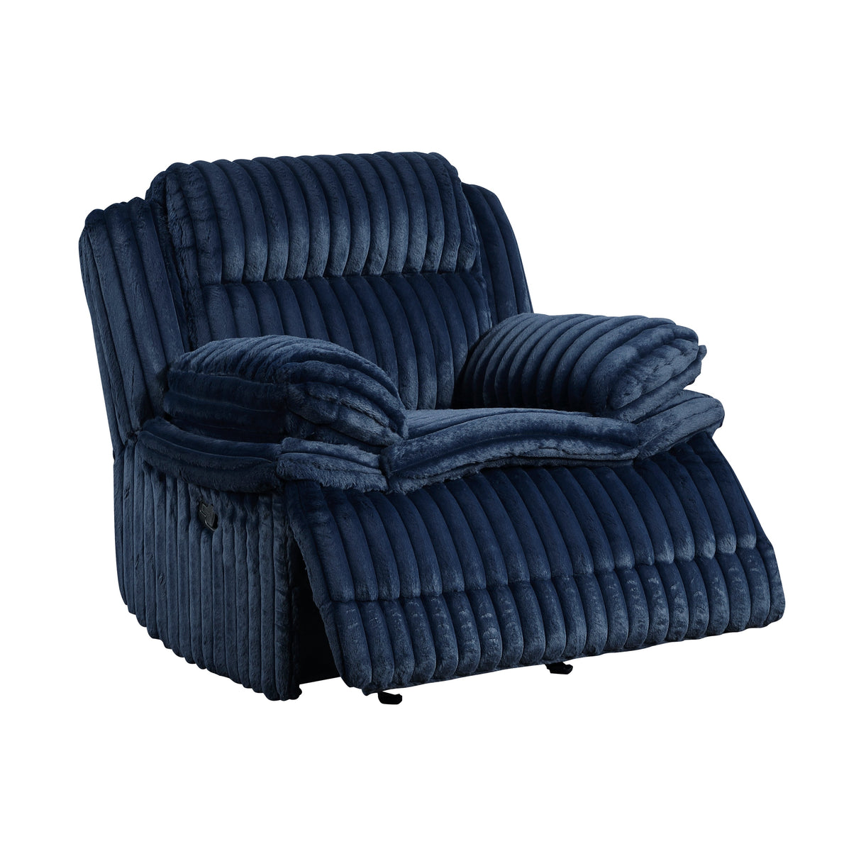 Goodland Blue Glider Reclining Chair by Homelegance at Eve Furniture