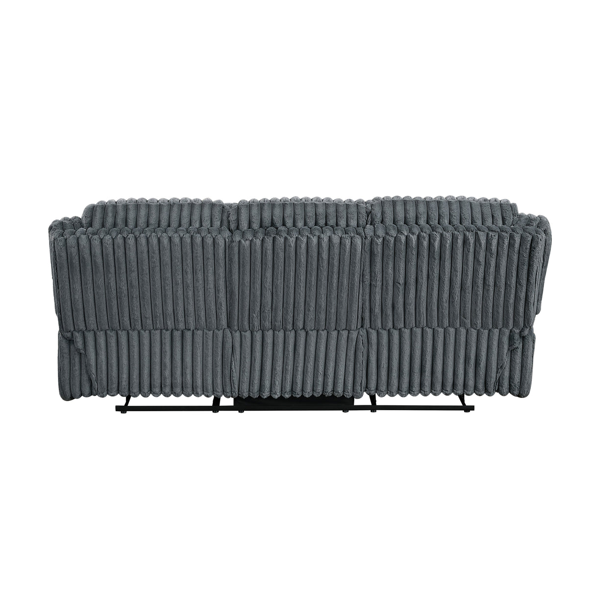 Goodland Dark Gray Double Reclining Sofa by Homelegance at Eve Furniture