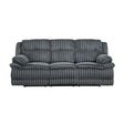 Goodland Dark Gray Double Reclining Sofa by Homelegance at Eve Furniture