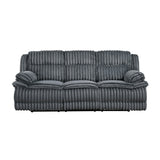 Goodland Dark Gray Double Reclining Sofa by Homelegance at Eve Furniture