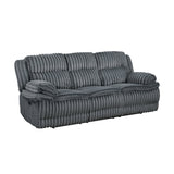 Goodland Dark Gray Double Reclining Sofa by Homelegance at Eve Furniture