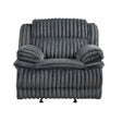 Goodland Dark Gray Glider Reclining Chair by Homelegance at Eve Furniture