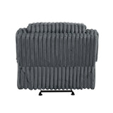 Goodland Dark Gray Glider Reclining Chair by Homelegance at Eve Furniture