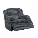 Goodland Dark Gray Glider Reclining Chair by Homelegance at Eve Furniture