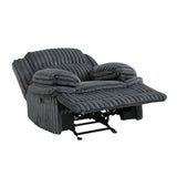 Goodland Dark Gray Glider Reclining Chair by Homelegance at Eve Furniture